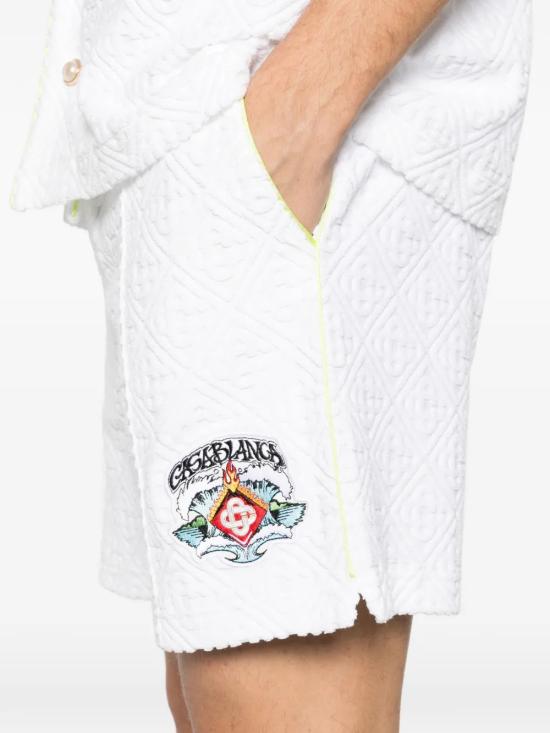 26SS 카사블랑카 숏팬츠 MSP26JTR271 03 White - CASABLANCA