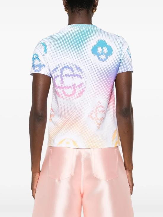 26SS 카사블랑카 반팔 티셔츠 WSP26JTS020 03 MultiColour - CASABLANCA