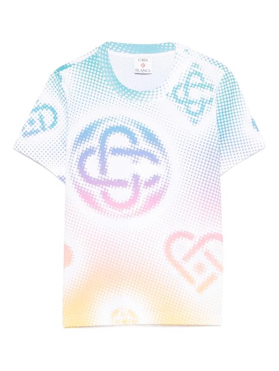 26SS 카사블랑카 반팔 티셔츠 WSP26JTS020 03 MultiColour