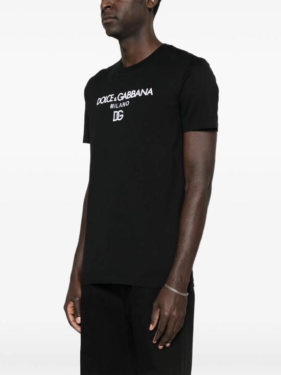 26SS 돌체앤가바나 반팔 티셔츠 G8PD7ZG7P0H N0000 Black - DOLCE & GABBANA