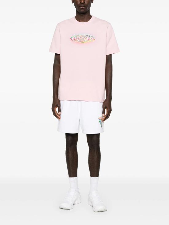 26SS 카사블랑카 반팔 티셔츠 MSP26JTS001 03 Pink - CASABLANCA