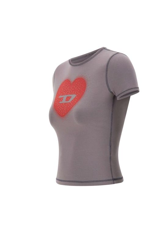 26SS 디젤 반팔 티셔츠 A20980 0QHHA96I Grey - DIESEL