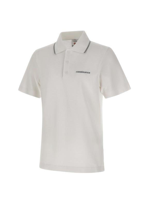 26SS 카사블랑카 폴로 티셔츠 MSP26JTP243 01 White