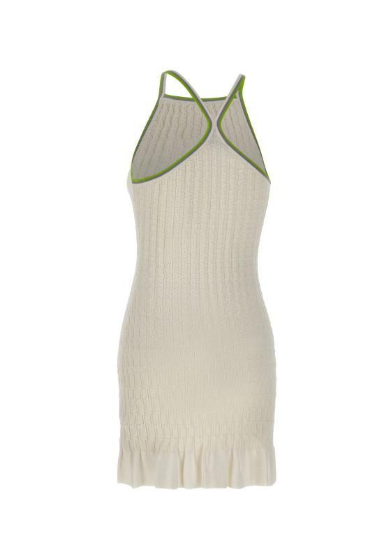 26SS 카사블랑카 미디 원피스 WSP26KW1246 01 White - CASABLANCA