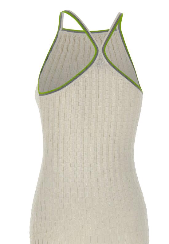 26SS 카사블랑카 미디 원피스 WSP26KW1246 01 White - CASABLANCA