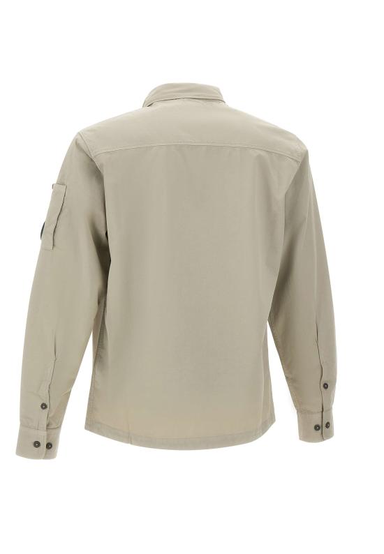 26SS 씨피 컴퍼니 오가닉 개버딘 지퍼 렌즈 오버셔츠 20CMOS705A 110143G904 Grey - C.P. COMPANY