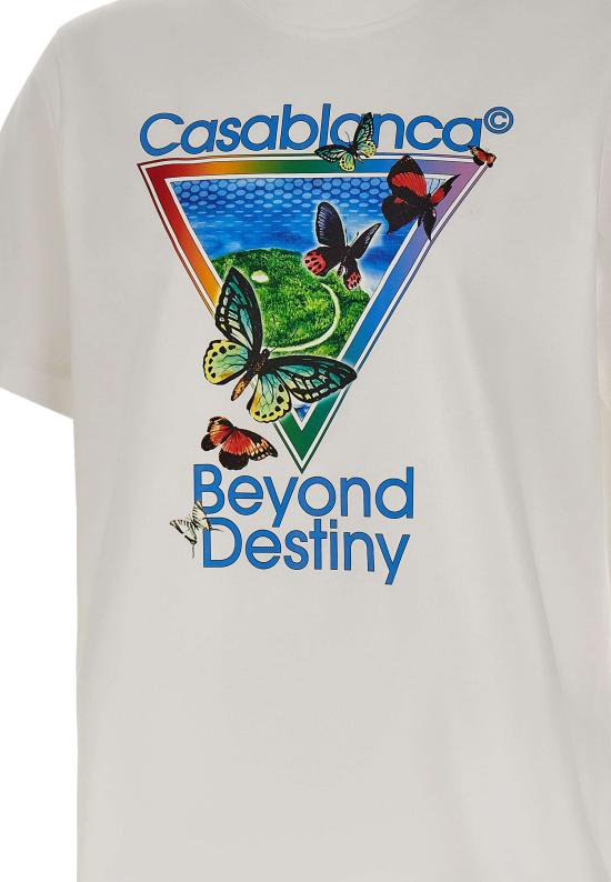 26SS 카사블랑카 반팔 티셔츠 MSP26JTS001 16 White - CASABLANCA