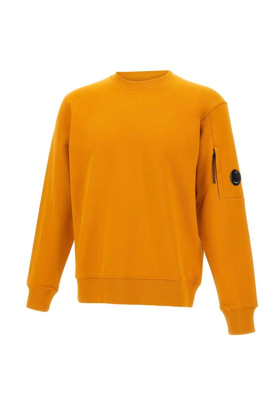 26SS 씨피 컴퍼니 다이애그널 레이즈드 플리스 크루넥 렌즈 스웨트셔츠 20CMSS713A 005086W436 Orange