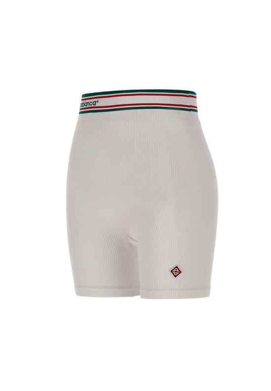 26SS 카사블랑카 숏팬츠 WSP26ACT025 01 White - CASABLANCA