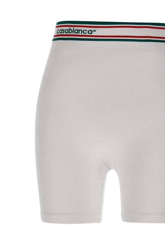 26SS 카사블랑카 숏팬츠 WSP26ACT025 01 White - CASABLANCA