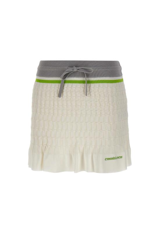 26SS 카사블랑카 미디 스커트 WSP26KW1248 01 White