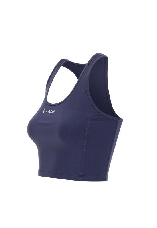 26SS 스포티앤리치 민소매 티셔츠 TO02366300BL106 DKNAVY Blue - SPORTY & RICH