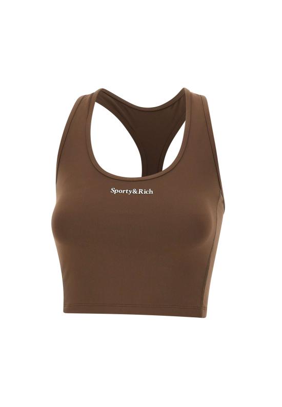 26SS 스포티앤리치 민소매 티셔츠 TO02366300BR27 TOFFEE Brown