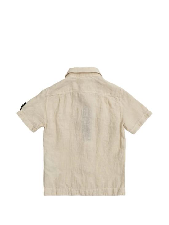 26SS [키즈] 스톤 아일랜드 셔츠 L1S161100001S0145 V0097 White - STONE ISLAND