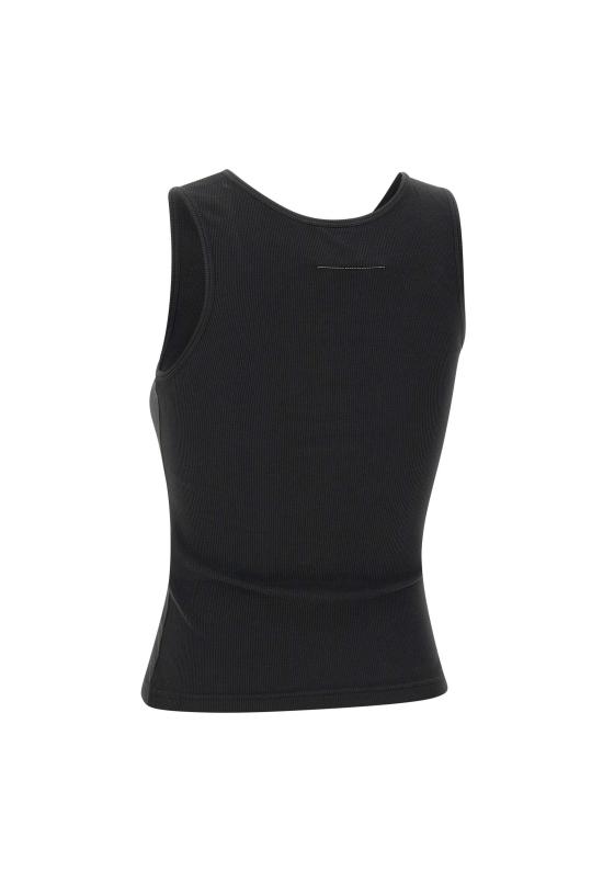 26SS MM6 메종마르지엘라 민소매 티셔츠 S52NL0075 M20054900 Black - MM6 MAISON MARGIELA