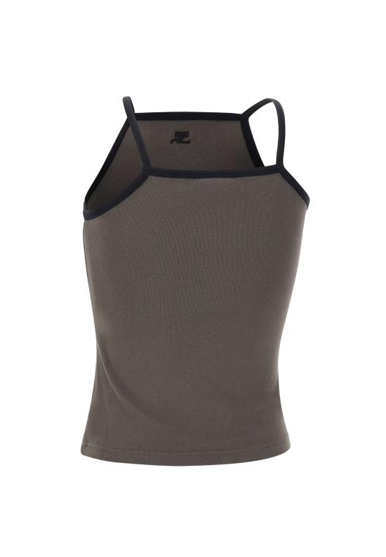 26SS 쿠레쥬 민소매 티셔츠 126JDE149JS0203 CARBLACK Grey - COURREGES