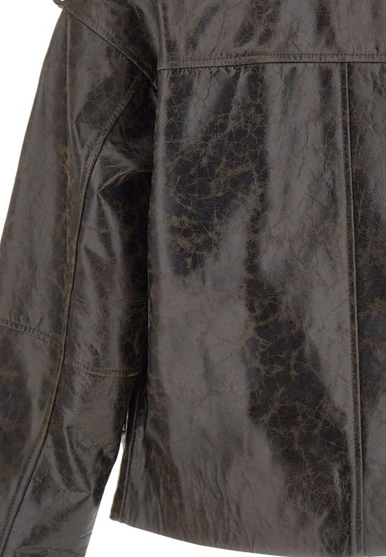 26SS 더 가먼트 가죽 자켓 22178 961 Brown - THE GARMENT