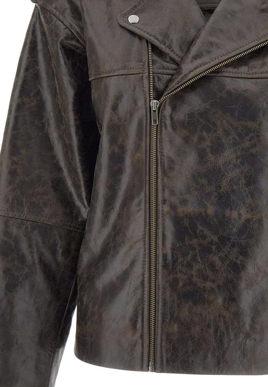 26SS 더 가먼트 가죽 자켓 22178 961 Brown - THE GARMENT