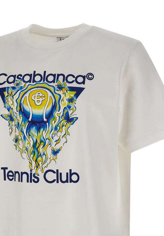 26SS 카사블랑카 반팔 티셔츠 MSP26JTS001 White - CASABLANCA