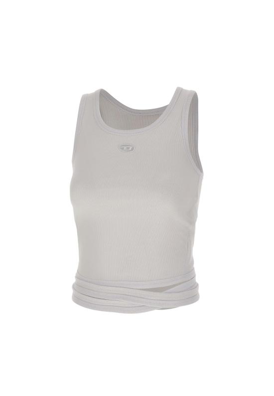 26SS 디젤 민소매 티셔츠 A21019 0EJAI100 White