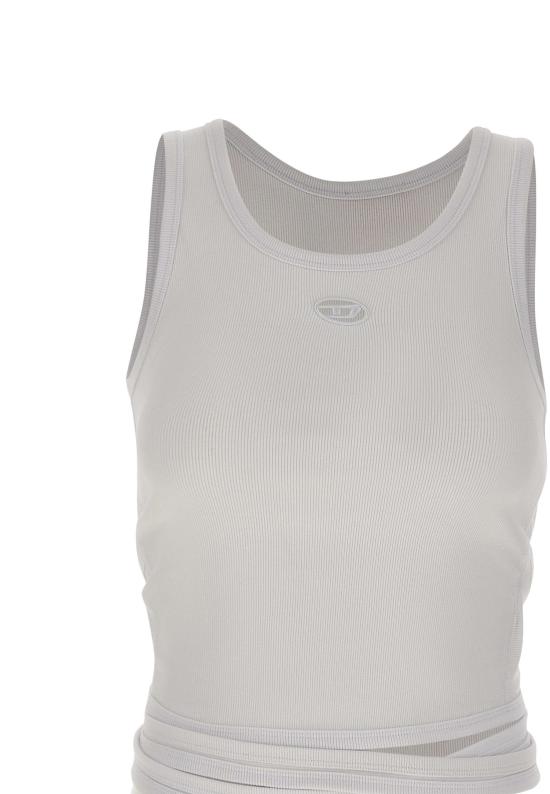 26SS 디젤 민소매 티셔츠 A21019 0EJAI100 White - DIESEL