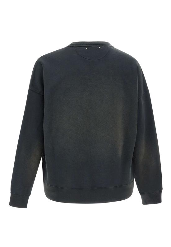 26SS 골든구스 로고 자수 코튼 스웨트셔츠 GUP01938 P00214690498 Black - GOLDEN GOOSE