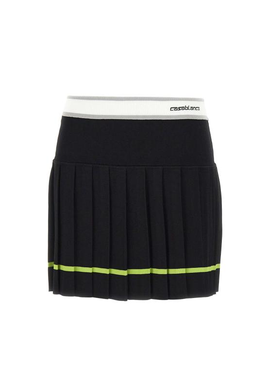 26SS 카사블랑카 미디 스커트 WSP26KW1234 01 Black