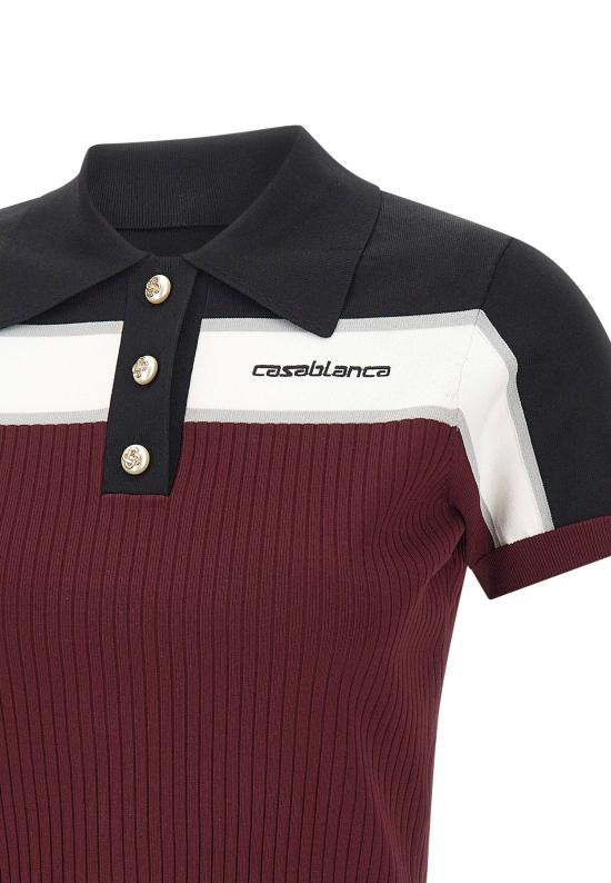 26SS 카사블랑카 폴로 티셔츠 WSP26KW1233 01 MultiColour - CASABLANCA