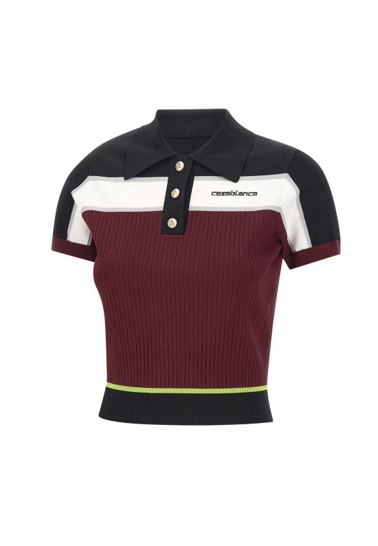 26SS 카사블랑카 폴로 티셔츠 WSP26KW1233 01 MultiColour