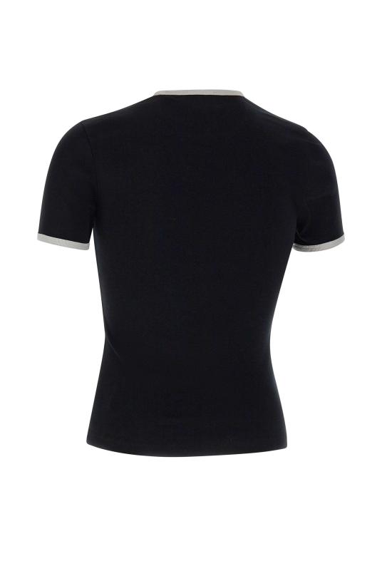 26SS 쿠레쥬 반팔 티셔츠 VESJTS020JS0070 BLKHERWHT Black - COURREGES