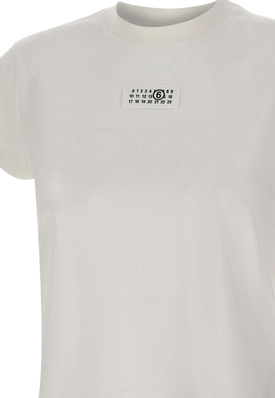 26SS MM6 메종마르지엘라 뉴메릭 코튼 저지 티셔츠 S52GC0327 M20170101 White - MM6 MAISON MARGIELA