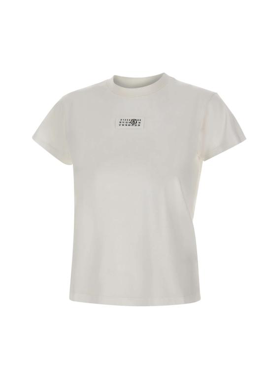 26SS MM6 메종마르지엘라 뉴메릭 코튼 저지 티셔츠 S52GC0327 M20170101 White