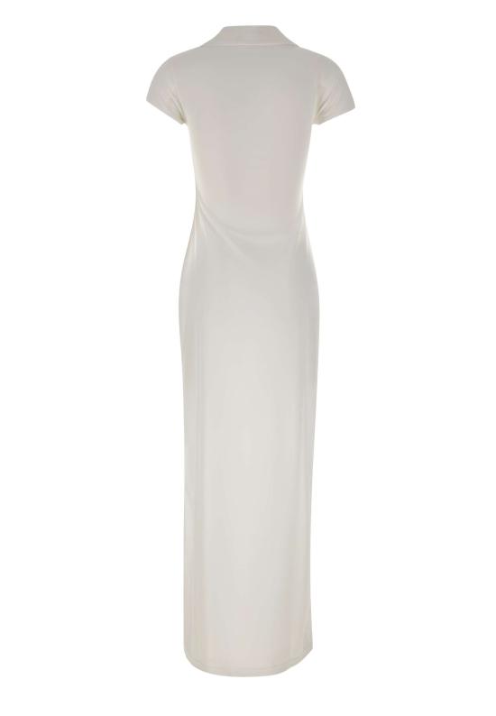 26SS 쿠레쥬 미디 원피스 126JRO807JS0195 HERWHITEBLK White - COURREGES