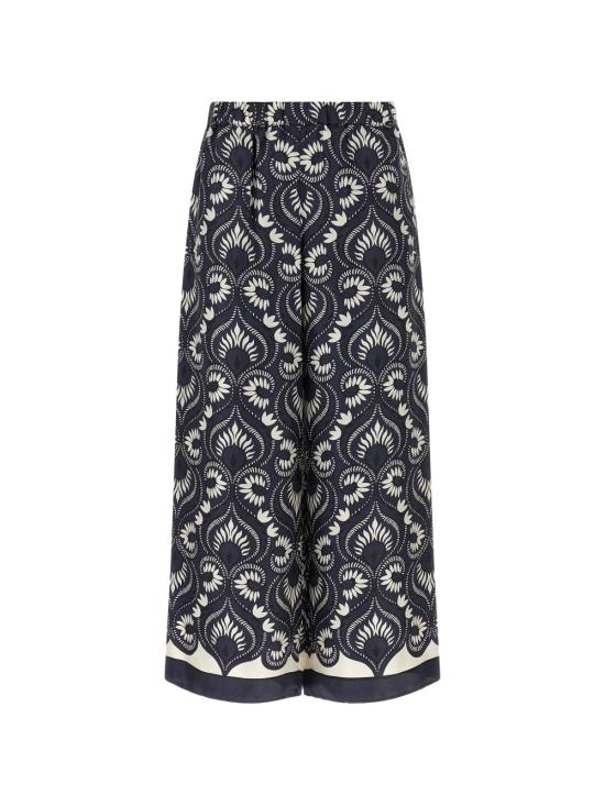 26SS 위켄드막스마라 팔라초 팬츠 2615131011600 WKDOTTICO001 Dis deco banda blu