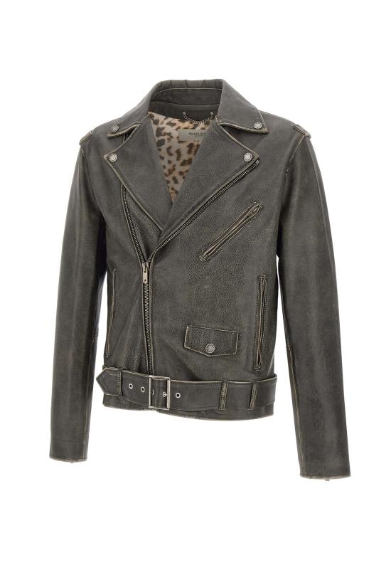 26FW 골든구스 가죽 자켓 GMP00297 P00064790100 Black