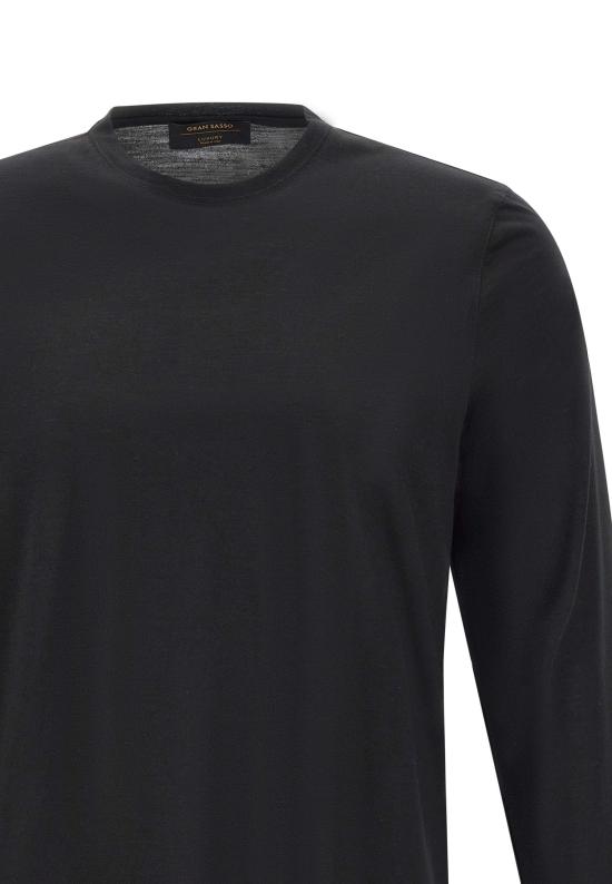 26SS 그랑싸쏘 스웨터 60149 68001099 Black - GRAN SASSO