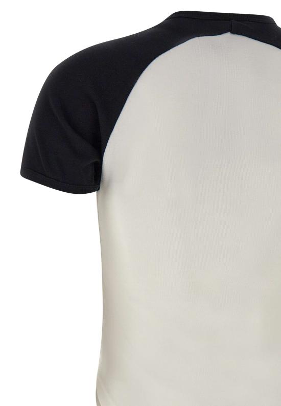 26SS 쿠레쥬 반팔 티셔츠 325JTS214JS0203 WHTBLK White - COURREGES