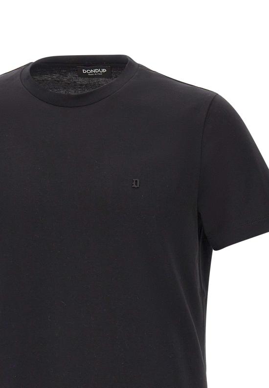 26SS 돈답 반팔 티셔츠 US198JF0271U ZL4999 Black - DONDUP