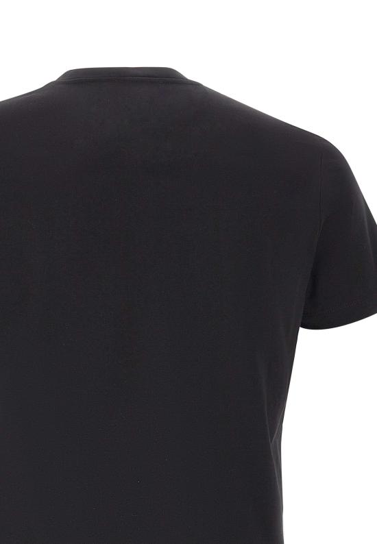 26SS 돈답 반팔 티셔츠 US198JF0271U ZL4999 Black - DONDUP