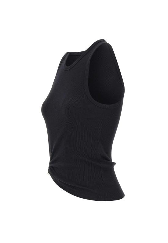 26SS 파코라반 민소매 티셔츠 24FJTE165C00530 P001 Black - PACO RABANNE