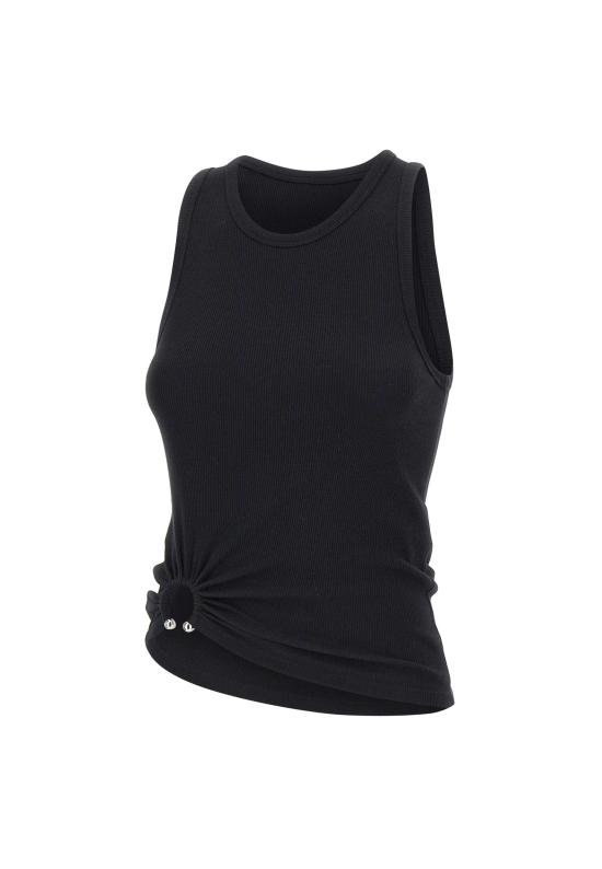 26SS 파코라반 민소매 티셔츠 24FJTE165C00530 P001 Black