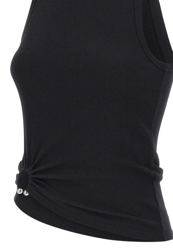 26SS 파코라반 민소매 티셔츠 24FJTE165C00530 P001 Black - PACO RABANNE