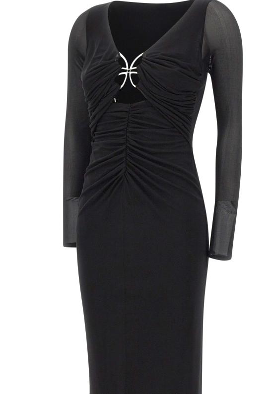 26SS 블루마린 미디 원피스 2A735A N0990 Black - BLUMARINE