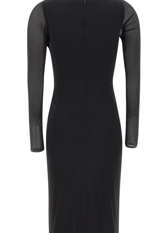 26SS 블루마린 미디 원피스 2A735A N0990 Black - BLUMARINE