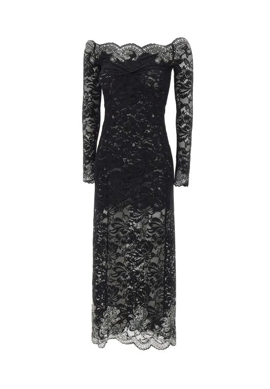 26SS 파코라반 미디 원피스 25HJRO209PA0170 P001 Black