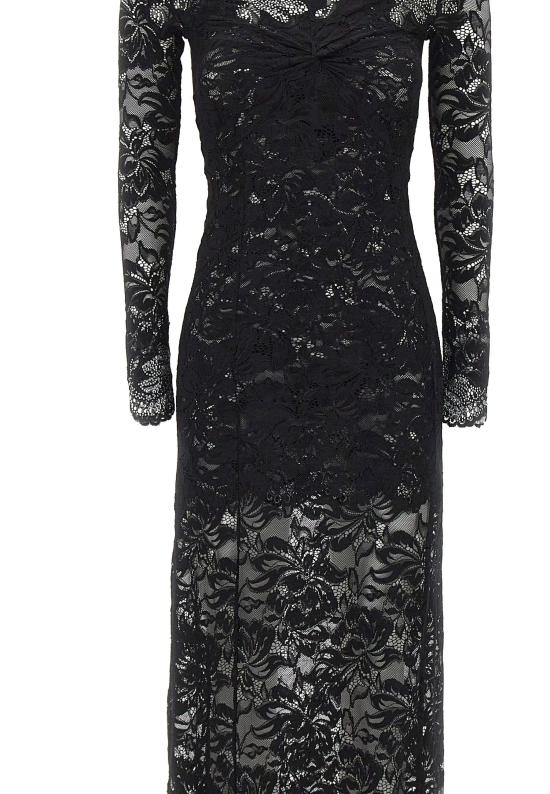 26SS 파코라반 미디 원피스 25HJRO209PA0170 P001 Black - PACO RABANNE