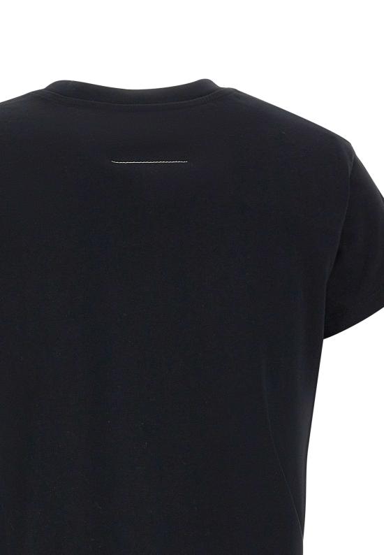 26SS MM6 메종마르지엘라 뉴메릭 코튼 저지 티셔츠 S52GC0327 S24312900 Black - MM6 MAISON MARGIELA