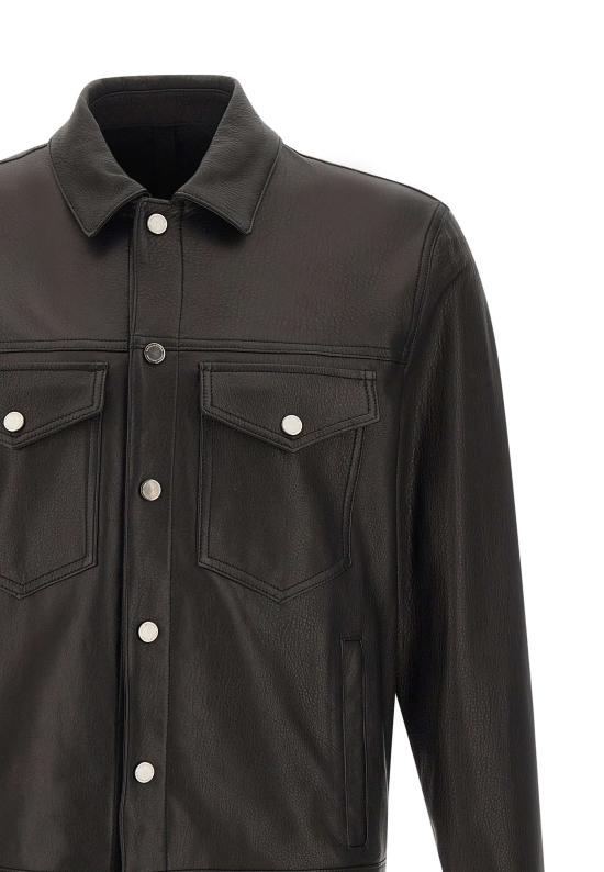 26SS 딸리아토레 가죽 자켓 HOPKINAICHI25 NERO Black - TAGLIATORE