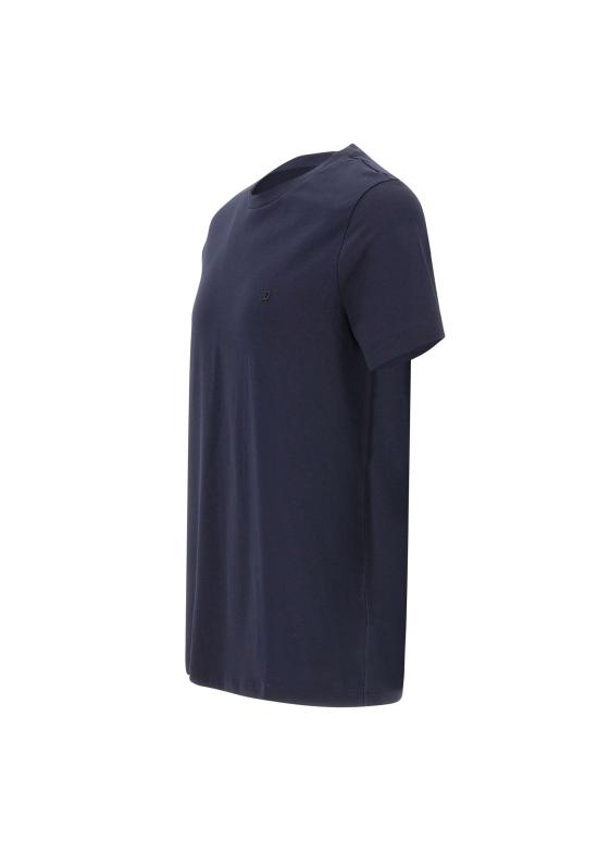 26SS 돈답 반팔 티셔츠 US198JF0271U ZL4890 Blue - DONDUP