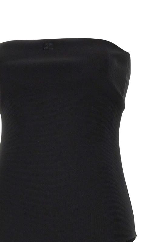 26SS 쿠레쥬 바디수트 티셔츠 425JBD161JS0256 BLACK Black - COURREGES